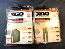 XGO PHASE 2 MIDWEIGHT WAFFLE THERMAL DESERT TAN SHIRT & PANTS 2GB11A & 2GB12V L