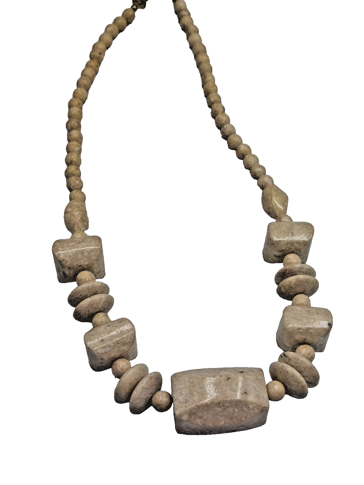 Vtg. Boho Chic Statement Bold Natural Feldspar  M… - image 4