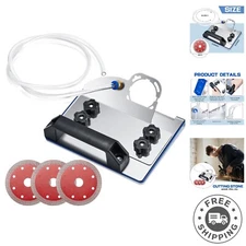 Compact and Portable Angle Grinder Stand for 45° Tile Cutting with 1m Water Hose