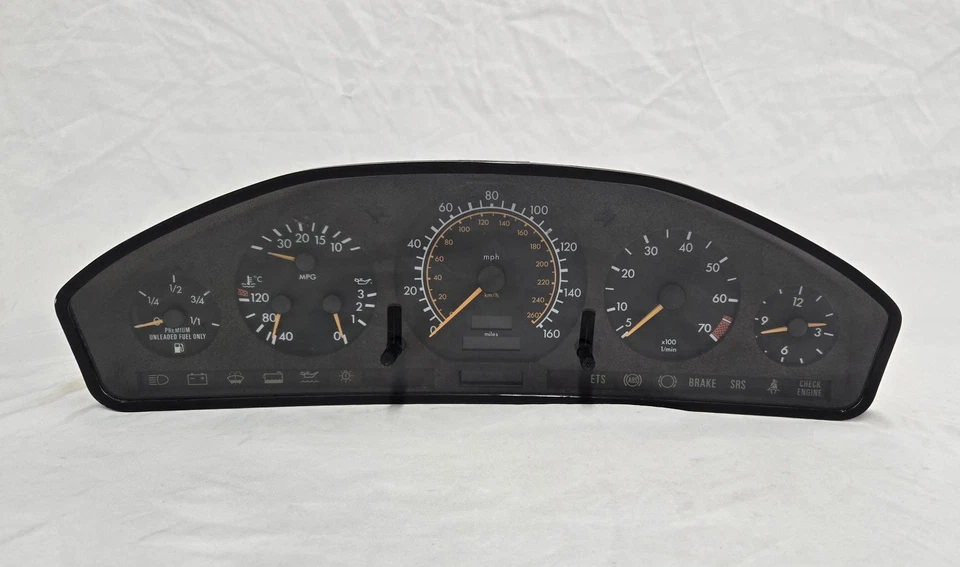 1994-1995 Mercedes-Benz S320 140Type conjunto de painel de instrumentos velocímetro - Imagem 2 de 4