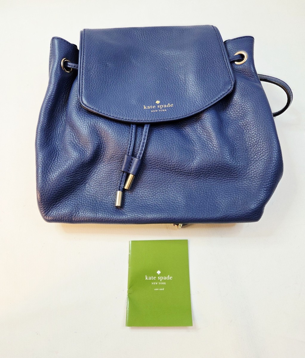 KATE SPADE Breezy Mulberry Pebble Leather Drawstring Mini-Backpack EUC/sz O/S Kate Spade Mulberry Street Backpack | main image 2