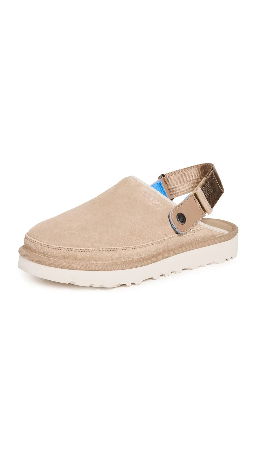 UGG Sandalo Uomo Goldenco Zoccoli Regolabili Sabbia Santorini Taglia 12