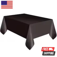 Large Plastic Rectangle Table Cover Cloth Wipe Clean Party Tablecloth Covers