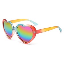 Cat Eye Sunglasses Gradient UV400 Lenses Peach Heart Frame Rainbow Women Glasses