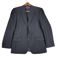Hugo Boss Sport Coat 40R Men Super 120 Pasolini Movie Dark Blue Wool Suit Blazer