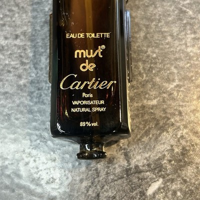 Vintage Must de Cartier 89% EDT Recharge Refill Perfume Spray