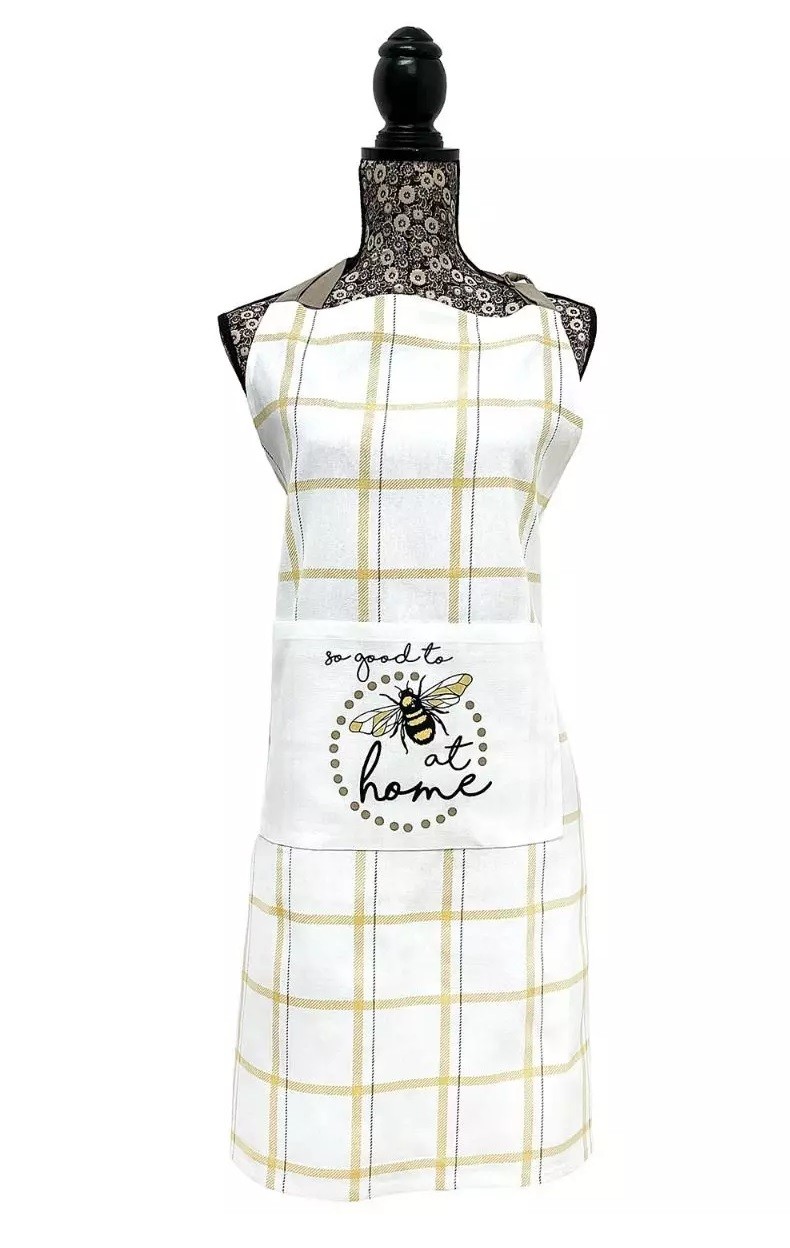 Bee At Home Chefs Aprons with Front Pocket Kitchen Butcher Cooking Baking BBQ