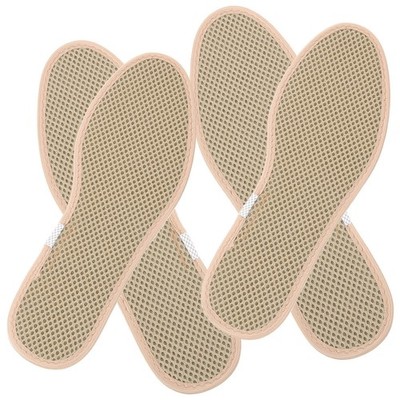 2 Pairs Breathable Shoe Inserts Running Insoles Charcoal Deodorizer