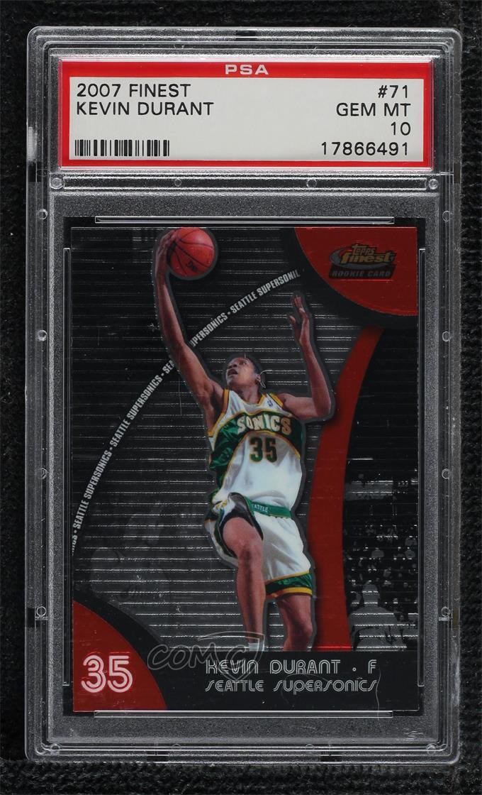 2007-08 Topps Finest Kevin Durant #71 PSA 10 GEM MT 2b6