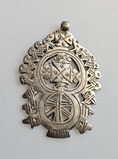 Handmade large Ethiopian Coptic cross pendant