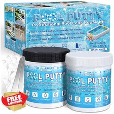 Pool Putty 17.6oz 2 Part Epoxy White Underwater Leak Repair