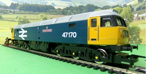Hornby R307 BR Class 47 Diesellok 47170 COUNTY OF NORFOLK BR blau OVP | Condition: Used