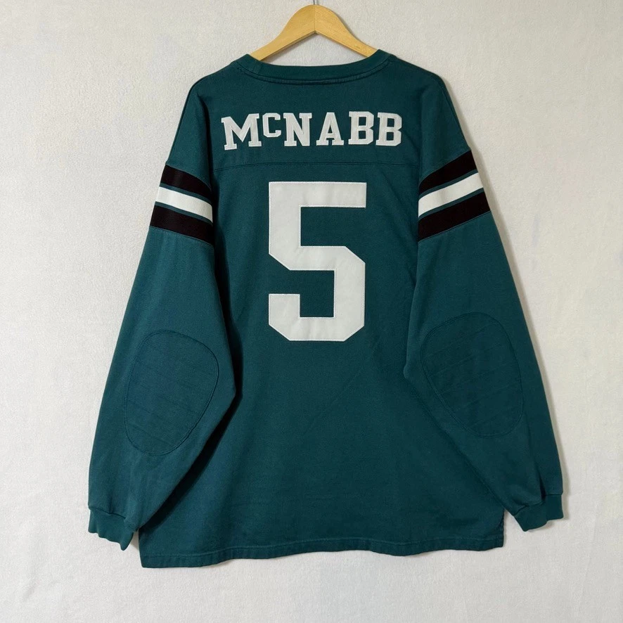 费城老鹰队 Donovan McNabb #5 长袖球衣 2XL 格栅经典 — 第 2/4 张图片