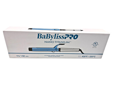 BaByliss PRO NANO TITANIUM EXTENDED-BARREL CURLING IRON 1-1/4  32 mm (OPEN BOX)