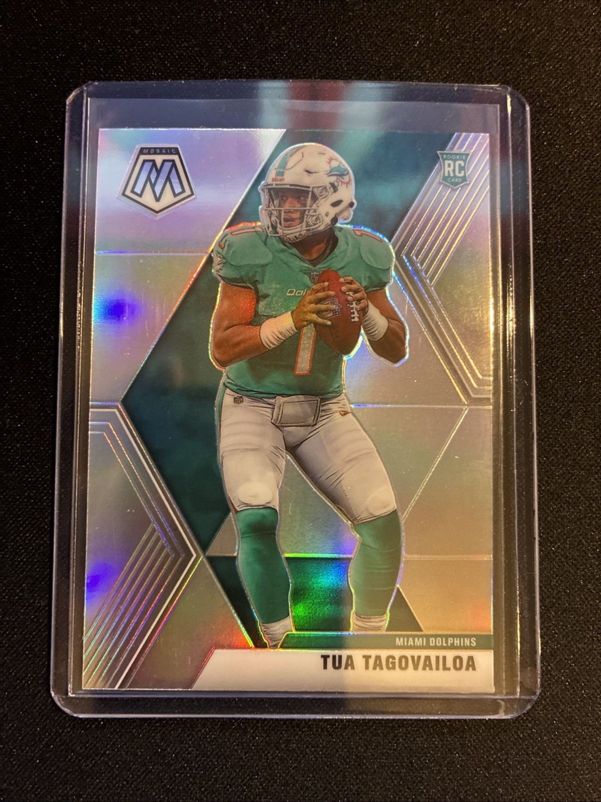 Tua Tagovailoa 2020 Panini Mosaic Rookie no. 203 SILVER PRIZM