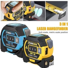 3 in 1 Laser tape Measure  Digital Distance Meter Equipped 2 AAA Batteries