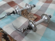 1 COPPIA MOZZI BICI PICCOLA FLANGIA CAMPAGNOLO NOUVO CON SPIEDINI