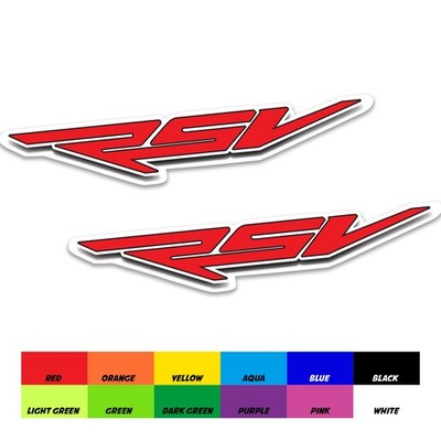 8cm RED Fairing Sticker Decal Letter Motorcycle For Aprilia RSV