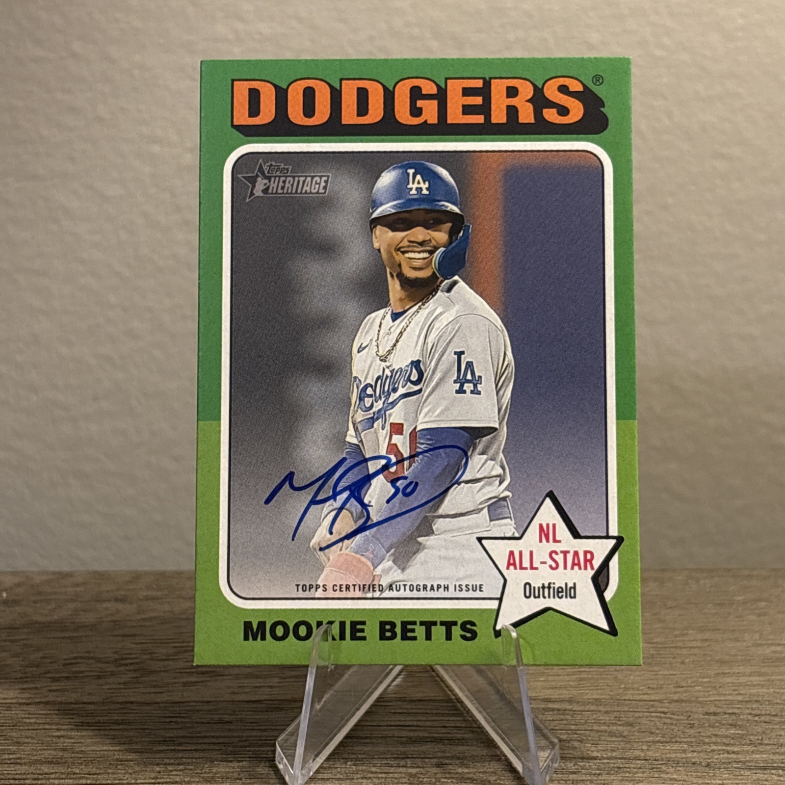 2024 Topps Heritage High Number Mookie Betts #ROA-MB Real One Auto - Dodgers