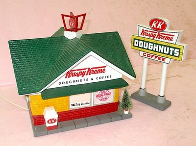 Vintage KRISPY KREME Doughnut Shop & Sign Lighted Department Dept