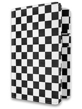 Waitress Server Book Retro Checkerboard Server Wallet Organizer, Simple Guest