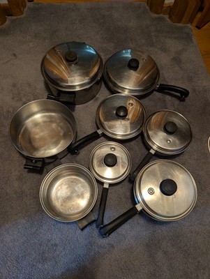 SALADMASTER 18-8 Tri-Clad Stainless Steel 15 Piece Vintage