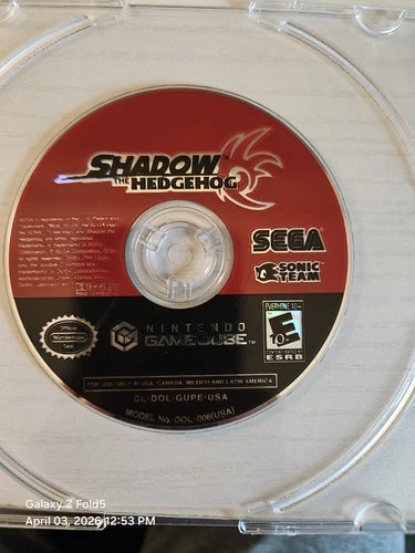 Shadow the Hedgehog (Nintendo GameCube, 2005) Disc Only TESTED