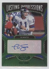 2020 Certified Lasting Impressions Mirror Green 1/5 Phil Simms #LI-PS Auto 0g27