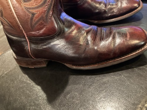 Ariat Men's Western Performance Boot Square Toe Burgundy Sz 10.5 - Picture 2 of 9
