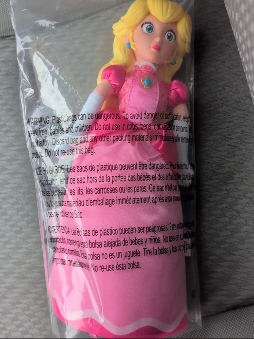 NIB Super Mario Galaxy Movie Princess Peach Plush 2026 Jakks