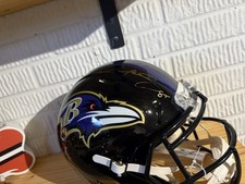 Derrick Mason Signed Baltimore Ravens Full Size Speed Authentic Helmet Radke COA