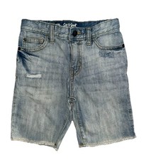 Cat Jack Kids Youth Girls Denim Jeans Light Blue Distressed Wash Shorts Size 7