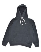 JACK WILLS Womens Hoodie Jumper UK 12 Medium Black Cotton PO10