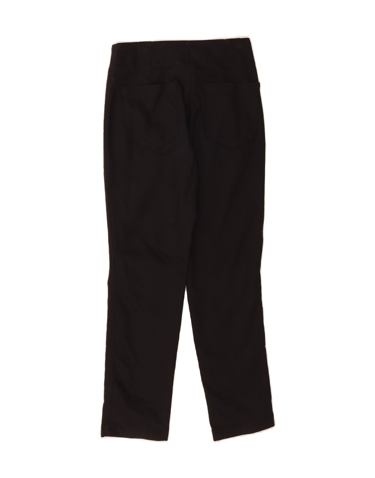 MASSIMO DUTTI Womens Slim Casual Trousers EU 34 2XS W24 L27 Black Cotton AL02 thumbnail 2