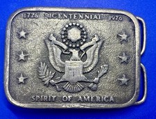 Spirit of America 1776-1976 Bicentennial Commemorative Belt Buckle Bergamot A-24