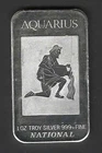 ZODIAC SIGN – AQUARIUS   .999 SILVER ART BAR