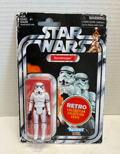 D3 Star Wars 3.75 Stormtrooper Action Figure Retro Collection Kenner Hasbro MOC