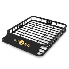Roof Rack Cargo Basket 200LBS Capacity Heavy Duty Steel for SUVs Trucks