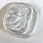 VINTAGE PYREX A-4  7.75" Square REPLACEMENT  Glass Lid 1.25" Knob (chipped)