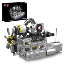 Mould King 10214 Wankel Engine Motor That Runs Building Block Toy Construction