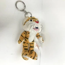 Campus Critters Tiger Keychain Mini 5” Plush Stuffed Animal Toy 1998 Cat