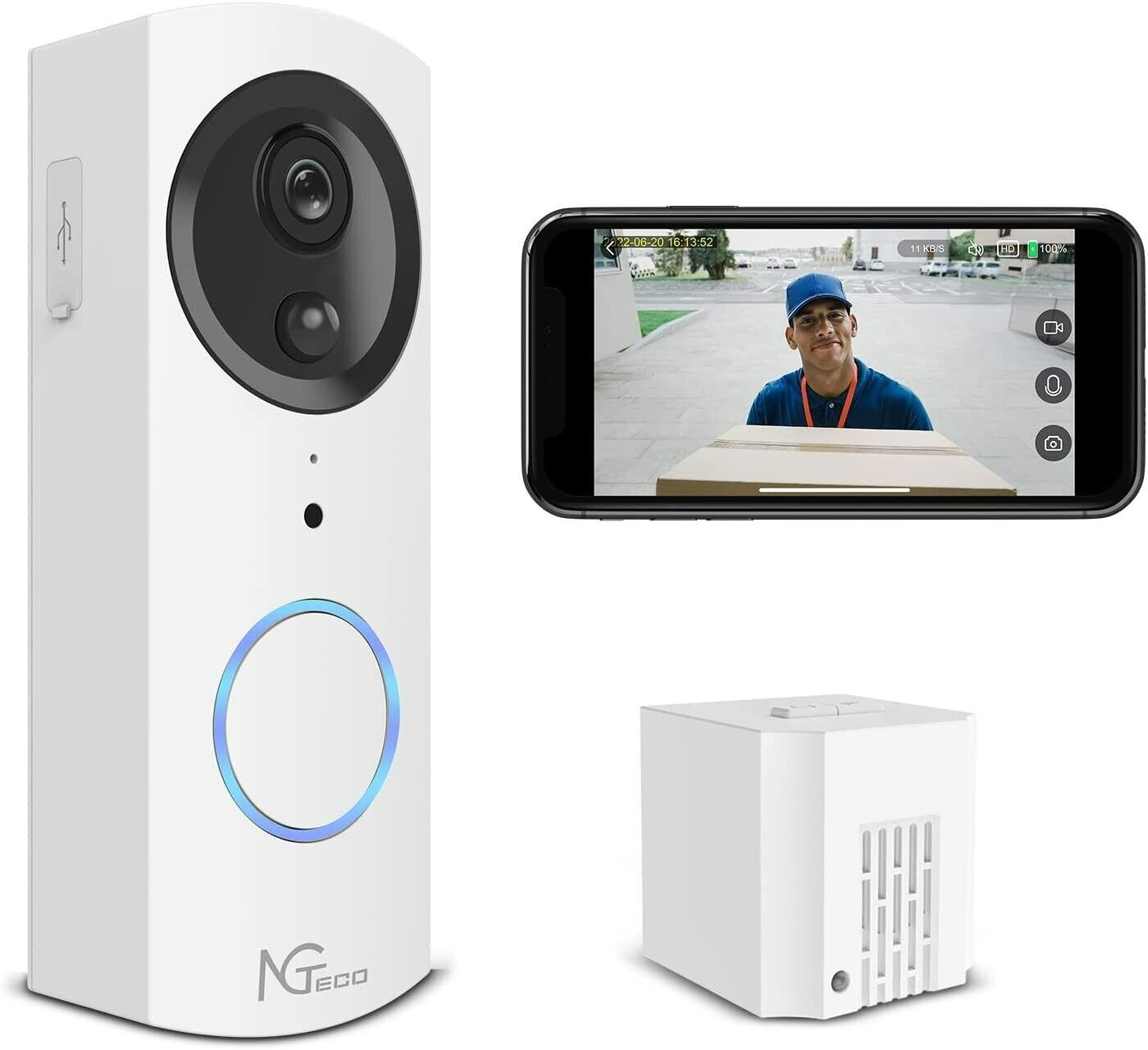 Video Doorbell Camera WiFi, HD Smart Security Doorbell Camera Wireless, Chime-image
