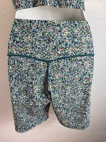 SAGE COLLECTIVE Sujetador Deportivo Bralette y Pantalones Cortos de Yoga Conjunto de 2 Piezas MED Floral - Imagen 5 de 10