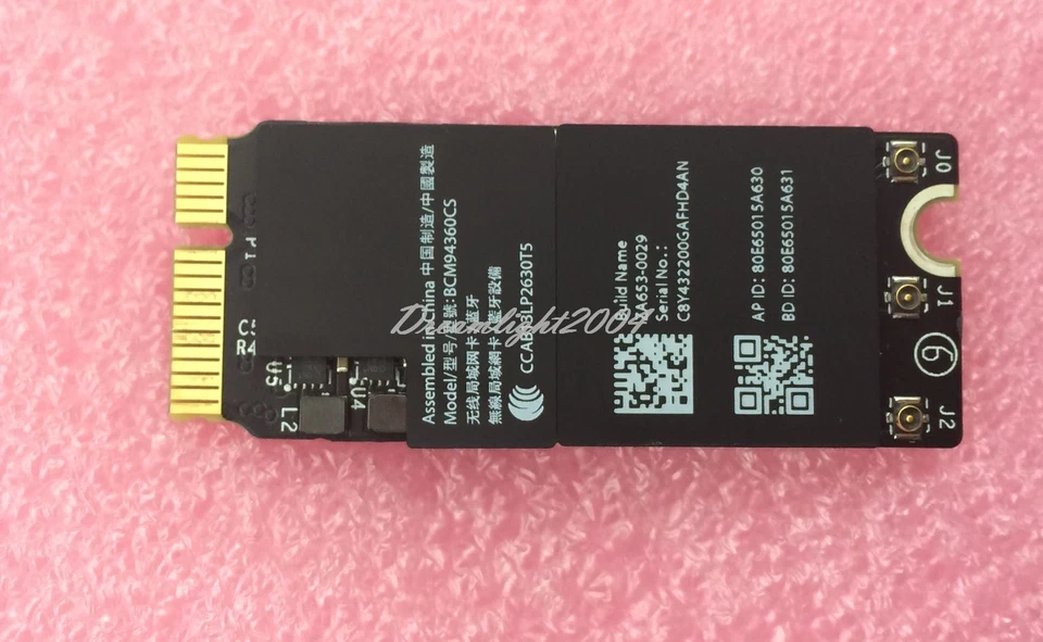 WiFi Bluetooth Airport Card 653-0029 BCM94360CSAX for Macbook Pro Retina A1502 - Image 3 of 4