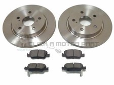 2 discos y pastillas de freno traseros para Toyota Corolla 1.3 1.4 1.6 2014-2018