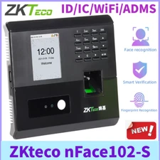 ZKTeco nFace102-S TCP/IP Facial Recognition Fingerprint Time Attendance Control