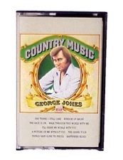 GEORGE JONES COUNTRY MUSIC 4TW-103 STEREO 1982 CBS TIME LIFE CASSETTE TAPE