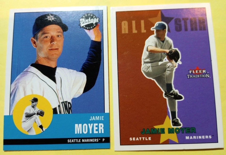 Jamie Moyer 2003 Fleer Tradition Update All-Star #U225 & Base Card #U66 - Image 4 of 4