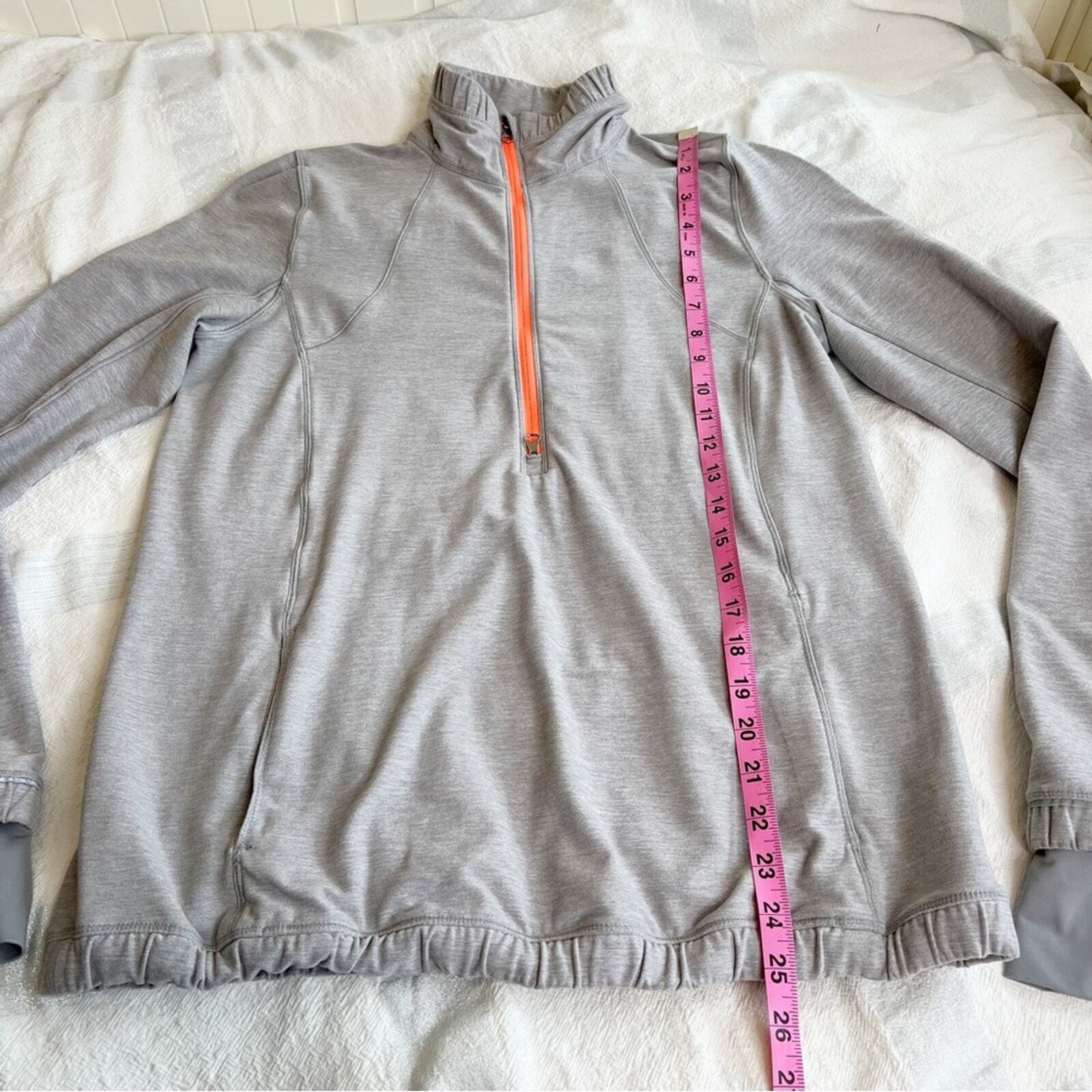 Lululemon Forthright 1/2 Zip Pullover Jacket Grey… - image 8
