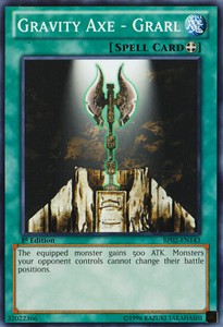 Gravity Axe - Grarl - BP02-EN143 - Common - 1st Edition x3 - Near Mint